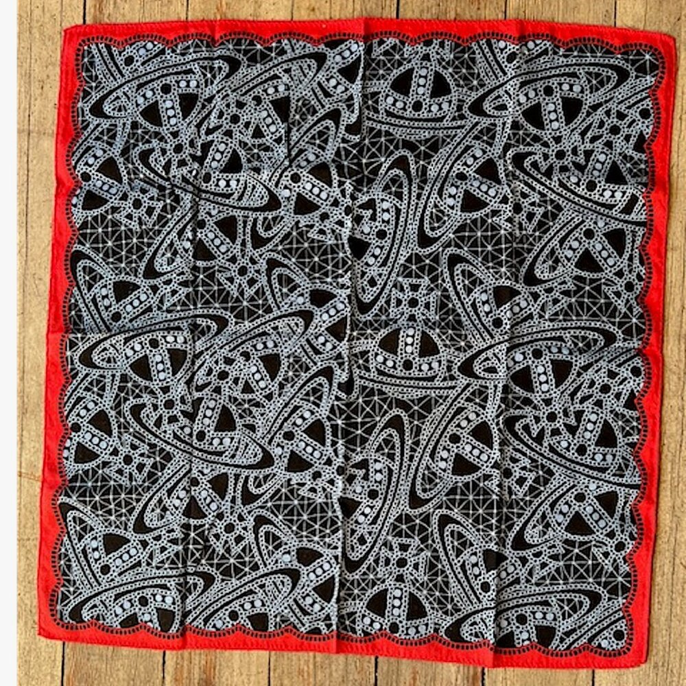 Vivienne Westwood Handkerchief Scarf Bandana ORB  19" x 19"